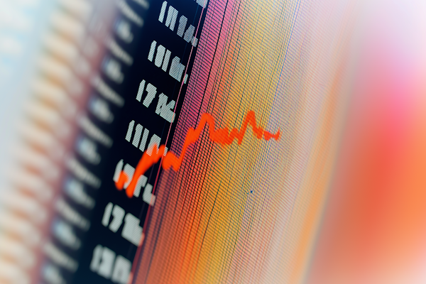 Graphique montrant la croissance financière d'un client